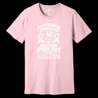 Gloversville Soccer Pink Out 2026 - Unisex Jersey Short Sleeve Tee Thumbnail
