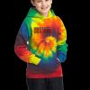 Youth Tie Dye Pullover Hooded Sweatshirt Thumbnail