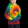 Youth Tie Dye Pullover Hooded Sweatshirt Thumbnail